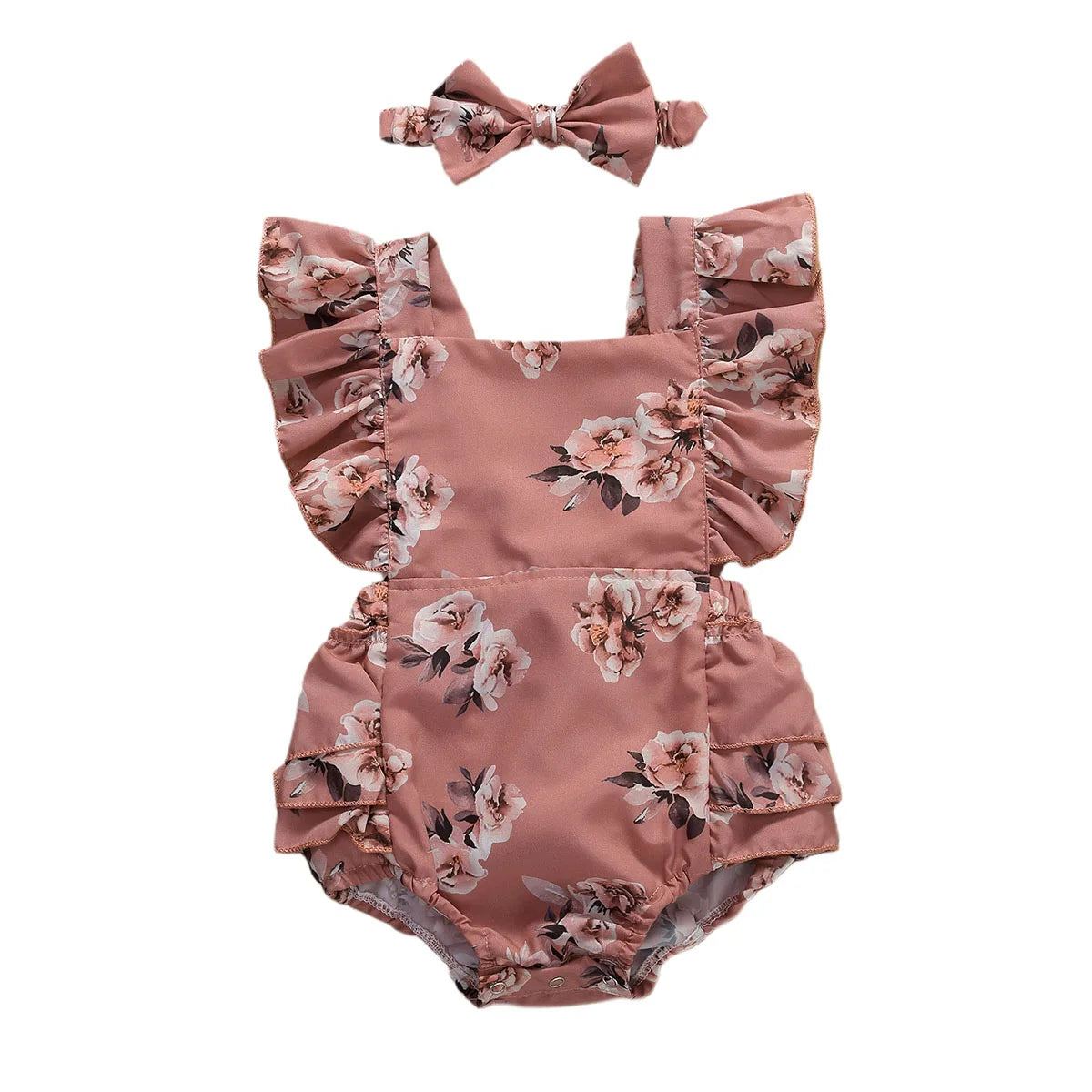 Macacão de Verão para Bebé Menina – Estampado