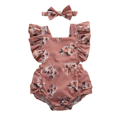Macacão de Verão para Bebé Menina – Estampado