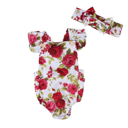 Macacão de Verão para Bebé Menina – Estampado