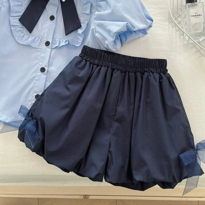 Conjunto para Menina – Conjunto de Camisa e Calções
