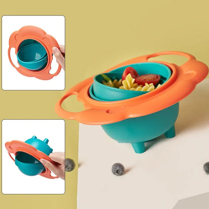 Taça Giratória Infantil 360° com Design Cartoon - Equilíbrio Automático