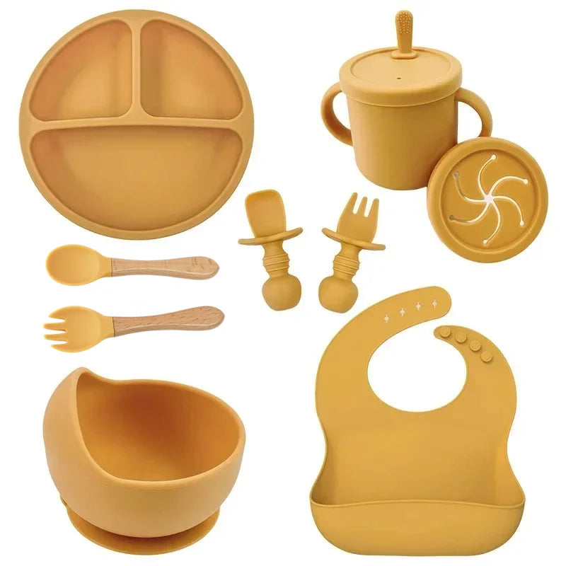 Conjunto de Alimentação Infantil em Silicone