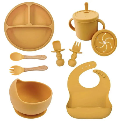 Conjunto de Alimentação Infantil em Silicone