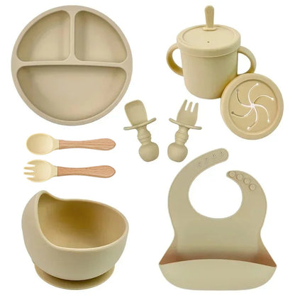 Conjunto de Alimentação Infantil em Silicone