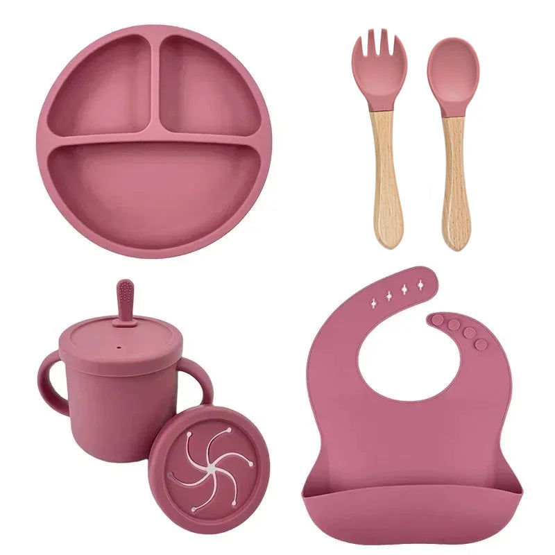 Conjunto de Alimentação Infantil em Silicone