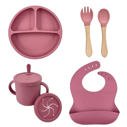 Conjunto de Alimentação Infantil em Silicone