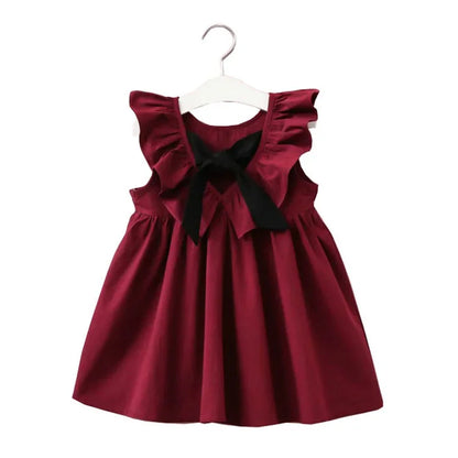 Vestido com Alças em Padrão aos Quadrados para Menina