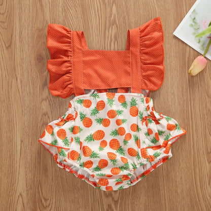 Macacão de Verão para Bebé Menina – Estampado