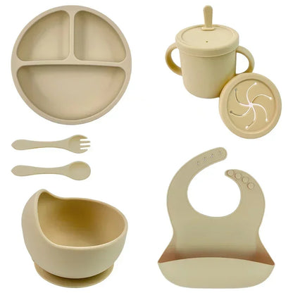 Conjunto de Alimentação Infantil em Silicone