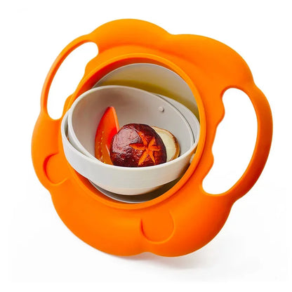Taça Giratória Infantil 360° com Design Cartoon - Equilíbrio Automático