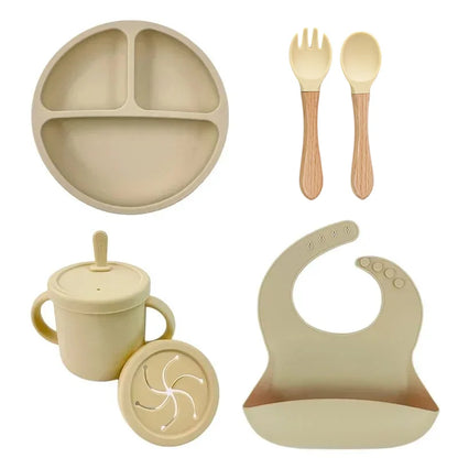 Conjunto de Alimentação Infantil em Silicone