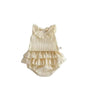 Conjunto de Verão para Bebé Menina – Blusa sem Mangas com Folhos e Saia-Calção