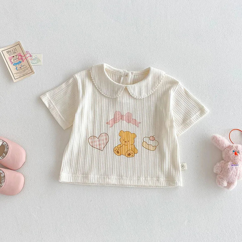 Conjunto de Verão com Estampa de Urso
