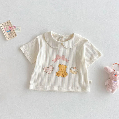 Conjunto de Verão com Estampa de Urso
