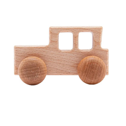 Brinquedo de Madeira para Bebé – Carrinho com Formato de Dinossauro