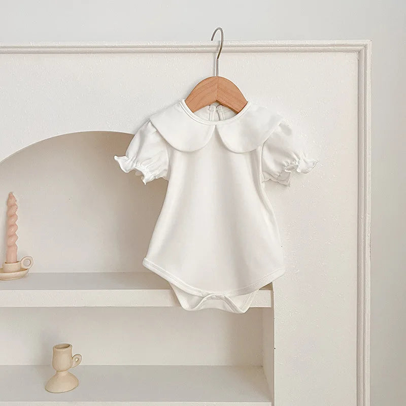 Romper com Bordado para Bebé Menina