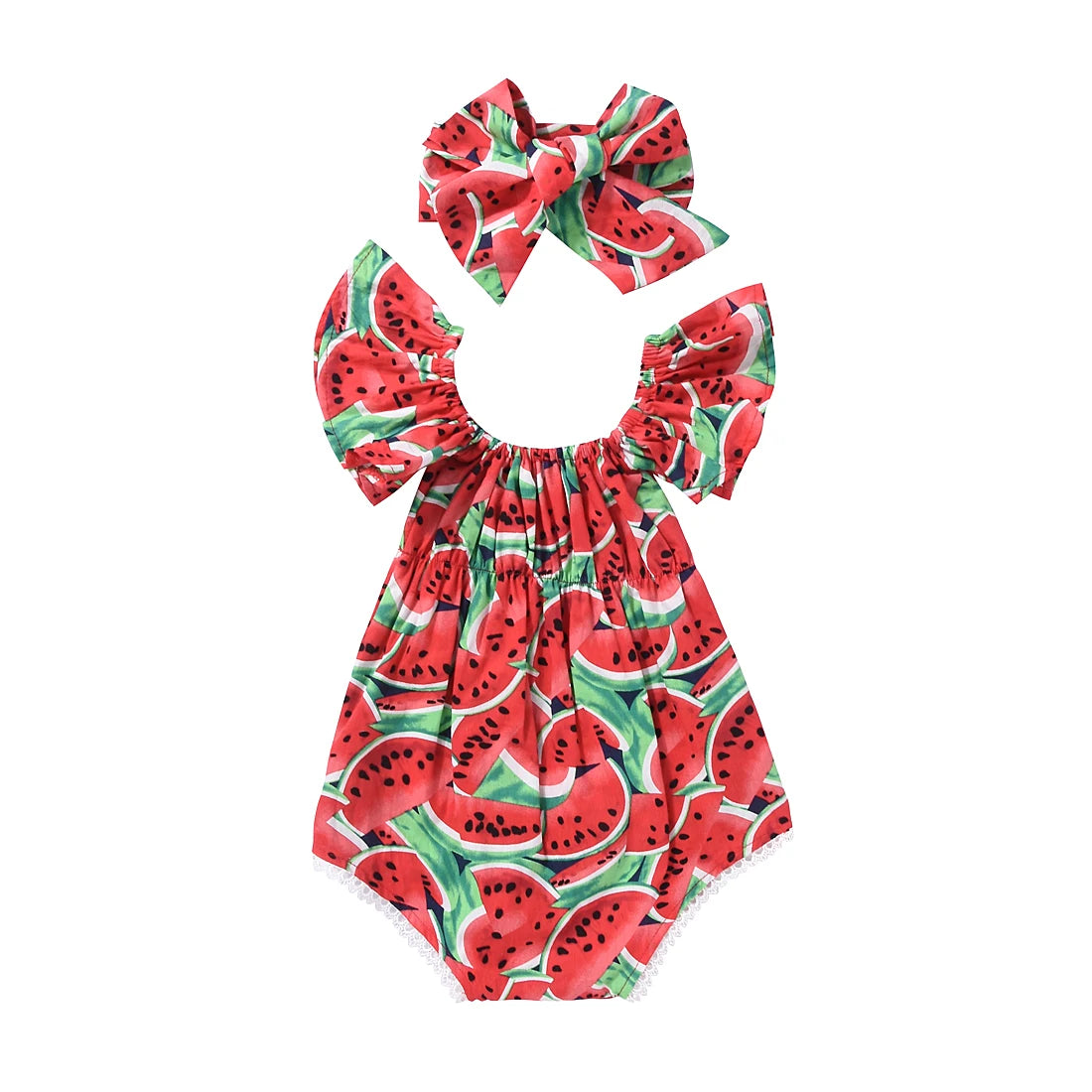 Macacão de Verão para Bebé Menina – Estampado