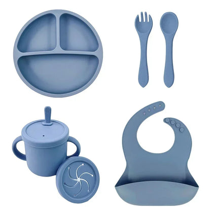 Conjunto de Alimentação Infantil em Silicone