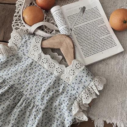 Conjunto Infantil de 2 Peças – Top sem Mangas com Estampado Floral e Calções