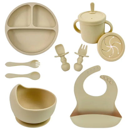 Conjunto de Alimentação Infantil em Silicone