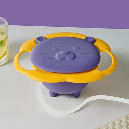 Taça Giratória Infantil 360° com Design Cartoon - Equilíbrio Automático
