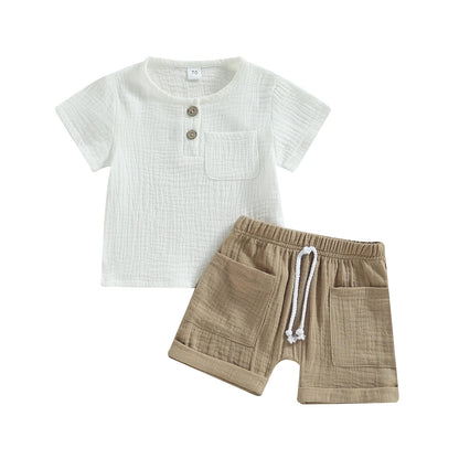 Conjunto de Verão 2 Peças para Bebé Menino