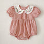 Romper com Bordado para Bebé Menina
