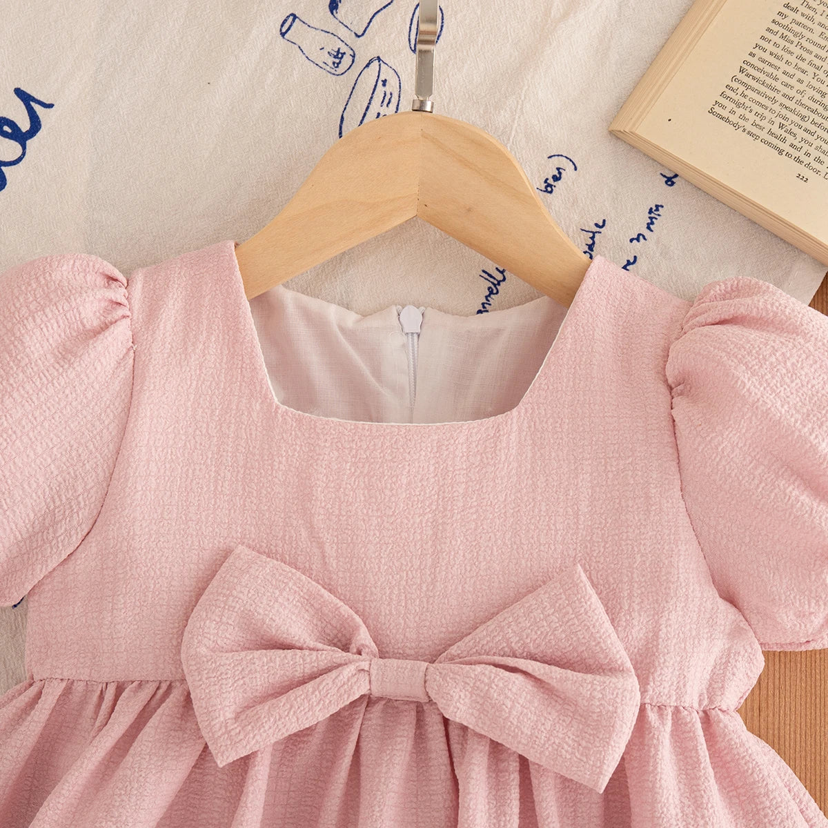 Vestido de Verão para Bebé Menina com Laço