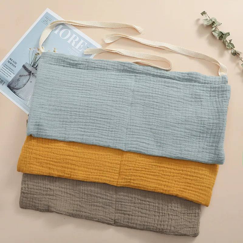Organizador de Berço para Bebé – Bolsa de Armazenamento com 2 Bolsos