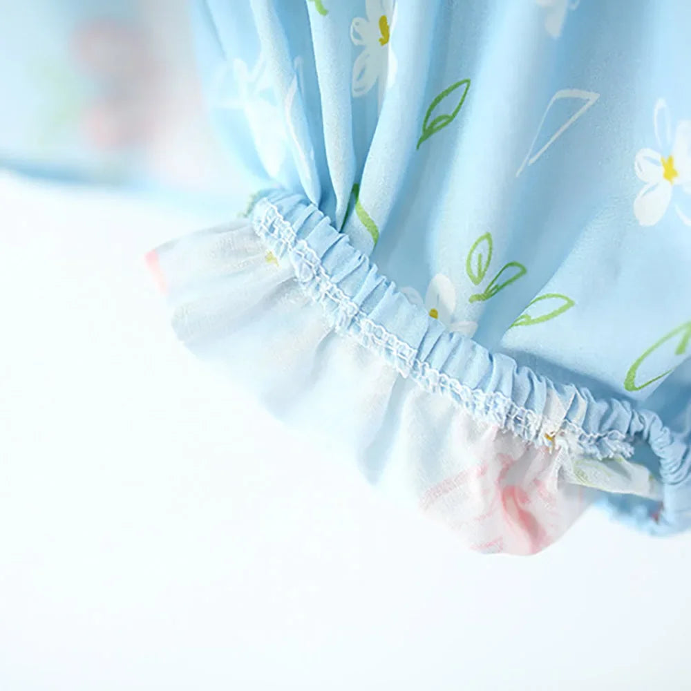 Conjunto 2 Peças para Menina - Top com Renda e Coelhinho + Calções Florais