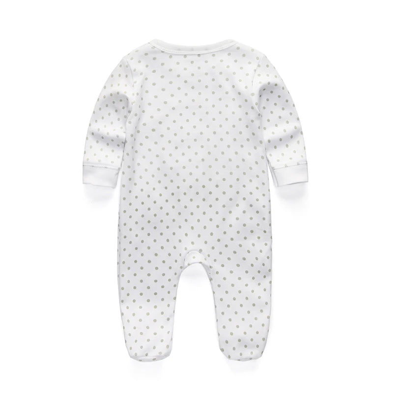 Babygrow com Estampa de Ursinho – Manga Comprida 100% Algodão