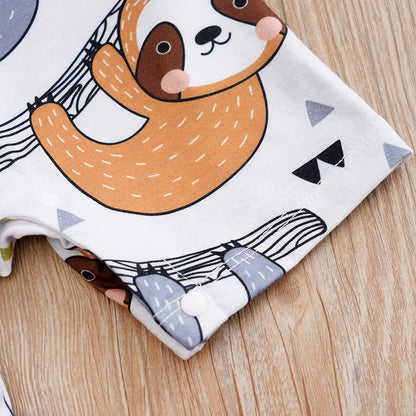 Macacão de Verão Estampado com Animais