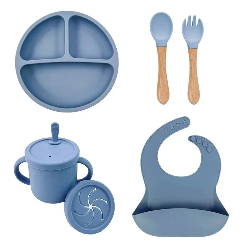 Conjunto de Alimentação Infantil em Silicone