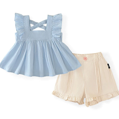 Conjunto de Verão 2 Peças para Menina - Túnica e Calções