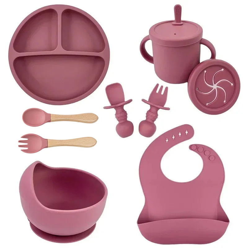 Conjunto de Alimentação Infantil em Silicone