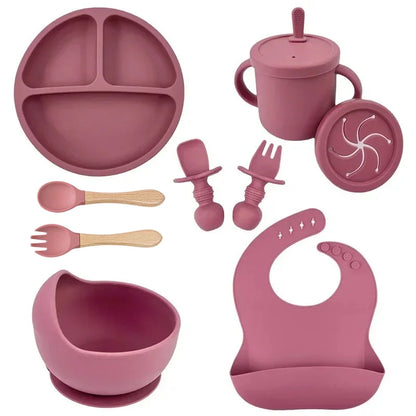 Conjunto de Alimentação Infantil em Silicone