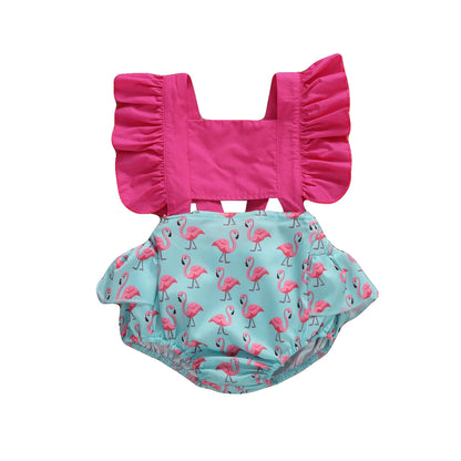 Macacão de Verão para Bebé Menina – Estampado