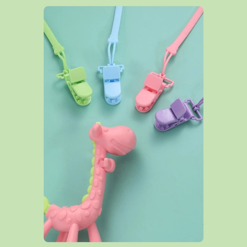 Corrente de Silicone com Clipe – para Chupeta