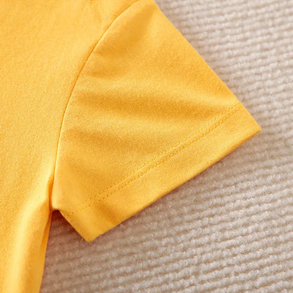 Babygrow de Verão Estampa de Leão em Algodão