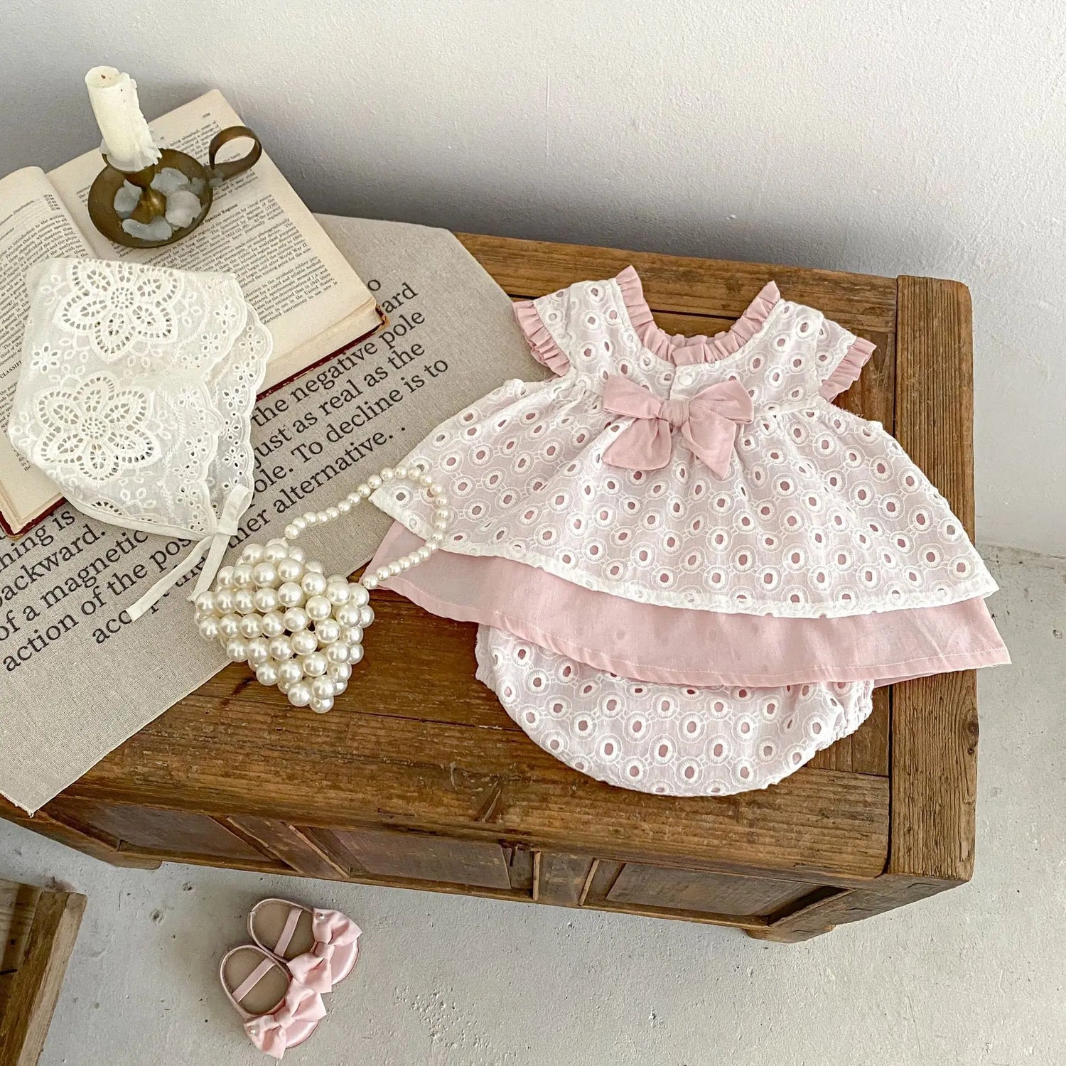 Conjunto de Verão – Top Duplo e Calções para Menina