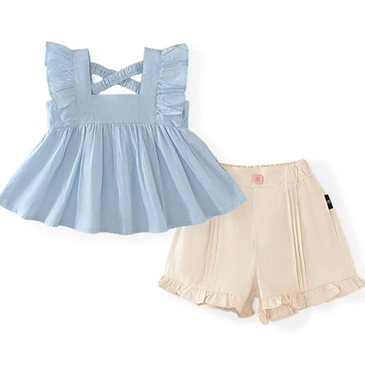 Conjunto de Verão 2 Peças para Menina - Túnica e Calções