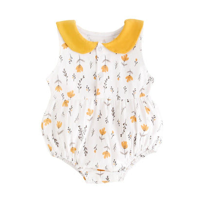 Body de Verão Floral para Bebé Menina
