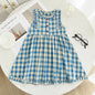 Vestido Casual Floral com Alças para Menina