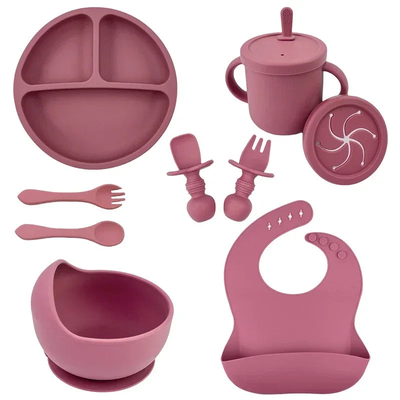 Conjunto de Alimentação Infantil em Silicone