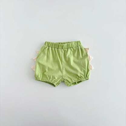 Conjunto de Verão - Camisola com Dinossauro e Calções com Alças
