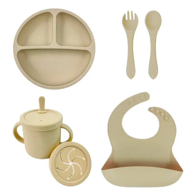Conjunto de Alimentação Infantil em Silicone