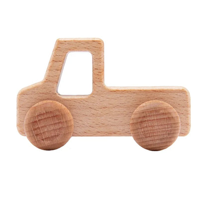 Brinquedo de Madeira para Bebé – Carrinho com Formato de Dinossauro