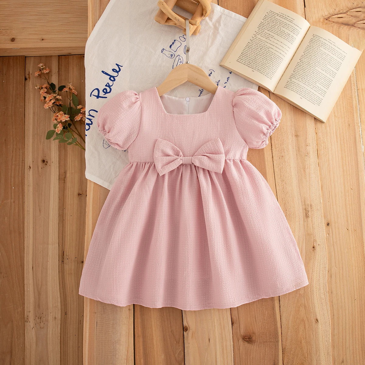 Vestido de Verão para Bebé Menina com Laço