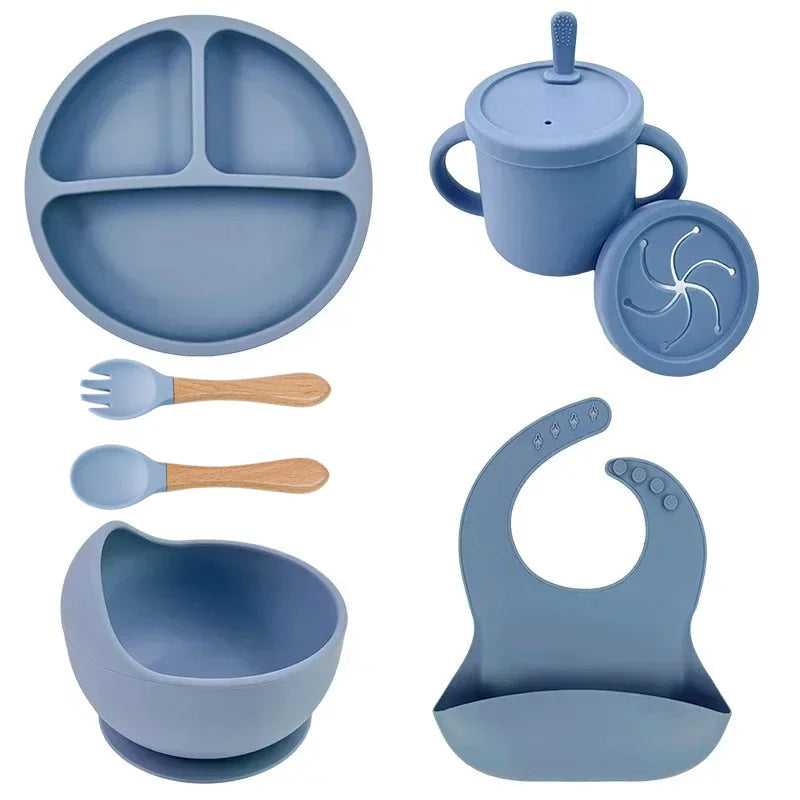 Conjunto de Alimentação Infantil em Silicone