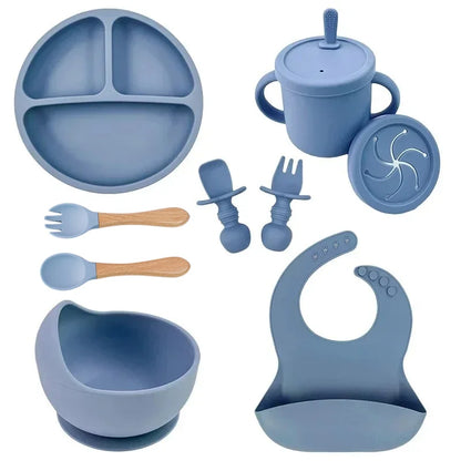 Conjunto de Alimentação Infantil em Silicone